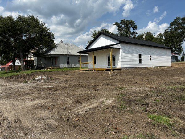 New build house pad graded and leveled